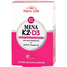 Resim NEW LİFE Mena K2 + D3 30 Kapsül 