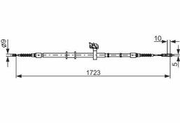 Resim EL FREN TELİ AUDI 80 1.6 91-94 2.0 91-94 2.6-2.8 91-94 1.9T 1390mm/1075mm 3 - 3.3 - 3.5 TON 
