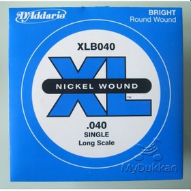 Resim D'Addario Nickel Wound Single Long Scale .040 - XLB040 Bas Gitar 
