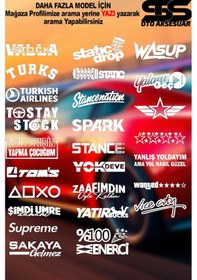 Resim Fancy Wade 20x3 Jdm Yazı Araba-motosiklet Cam Etiket Sticker Beyaz Renk Beyaz 