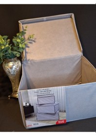 Resim Çok Amaçlı Saklama Kutusu Maxi 40 X 50 X 30 Cm Gri 