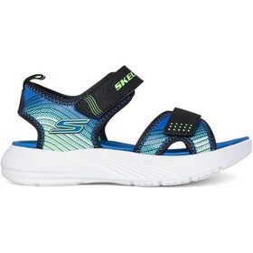 Resim Skechers 407034l Bklm Microspec-splash Erkek Çocuk Sandalet Çok Renkli 