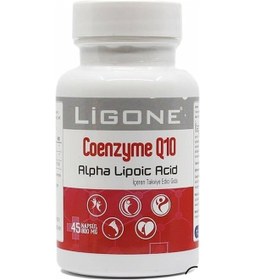 Resim Ligone Coenzyme Q10 45 Kapsül ( Coenzyme Q-10 ve Alpha Lipoic Acid) 