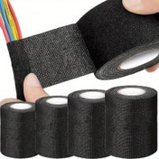 Resim 2 adet 10.0 metre Elektrik Bandı Isıya Dayanıklı Kablo Demeti Yalıtım Otomatik Kablolama Kumaş Sarma Kablo Düzenleyici Yapışkan Bantlar 
