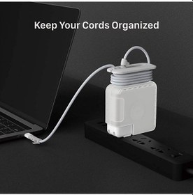 Resim Magsafe Şarj Aleti Kılıfı Magsafe 1-2 60w Type-c 61w-67w Uyumlu Kablo Düzenleyici Şeffaf 