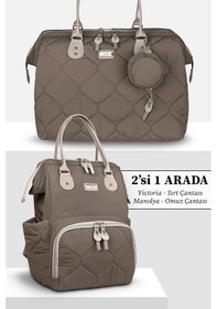 Resim Millennium X Pro Kadın Bebek Bakım Sırt Ve Omuz Çantası Takım V Vizon 