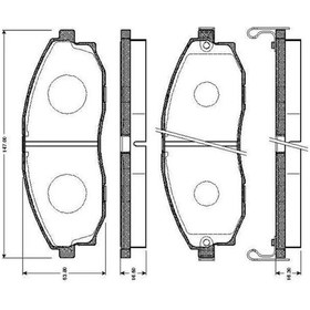 Resim Hyundai Starex On Fren Balatasi 2.5 Crdi 2003-2008 Bosch 0986tb2345 