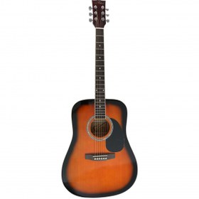 Resim Almira F650N-SB Akustik Gitar - Sunburst (Başlangıç - Dreadnought Kasa) | Geleneksel Sunburst Kaplama, Ergonomik Sap Profili, Akustik Gövde Rezonansı | Ölçüler: 41 İnç Standart Dreadnought 