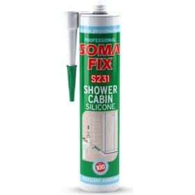 Resim Duşakabin Silikonu Beyaz Somafix S231 - 280ML 320GR5000 
