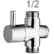 Resim Euromix Robot Duş Tepe Takımı Yönlendirici 1/2 - 1/2 - 1/2 