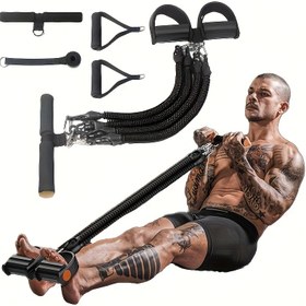 Resim 5 adet Çok Fonksiyonlu Ayak Çekici Seti - TPE Direnç Bantları, Tüm Vücut Egzersizi, Oturma Yardımcısı, Bacak ve Karın Kası Eğitimi, Ayarlanabilir Kayışlarla Yığınlanabilir Fitness Ekipmanları, Siyah, Egzersiz Aksesuarları, Şık Tasarım, Dayanıklı Yapı, Elastik/Direnç Bantı Egzersiz, Ağırlık Egzersiz, Evde Spor Ekipmanları, Karın Egzersiz Ekipmanları, Karın, Evde Egzersiz Ekipmanları, Ağırlık, Kadınlar İçin Egzersiz Ekipmanları, Pilates, Egzersiz Ekipmanları, Fitness Bantları 