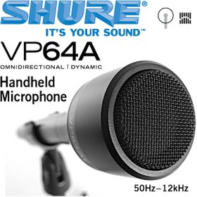 Resim Shure Vp64a Röportaj Mikrofonu 