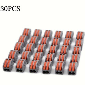 Resim 30 Adet Kolu Tel Bağlantı Elemanı, Çabuk Evrensel Kablo Terminal Bloğu, 2/3/4/5 Pinli Kompakt LED Konnektörler, Geçirgenlik için Basmalı İletken, Elektrik Kablosu Bağlantı Elemanları, Elektrik Kablosu Bağlantı Elemanları, Kablolama için Elektrik Bağlantı Parçaları, Hızlı Kablo Bağlantı Elemanı, Kablo Bağlantı Kiti, Tel Birleştiriciler, Kablo Bağlantı Elemanları, Tel Bağlantı Konektörleri, Hızlı Bağlantı Kablosu Konnektörleri, Elektrik Bağlantı Parçaları, Kaldıraç Kilidi Kablo 