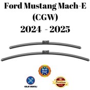 Resim Ford Mustang Mach-e Cgw 2024 2025 Uyumlu Ön Cam Silecek Süpürgesi Takımı 600/500mm Silbak Sb2420c 