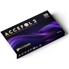 Resim Accensis Pharma Accefol 2 Omega-3 Vitaminler ve Mineraller İçeren Takviye Edici Gıda 30 Kapsül 