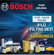 Resim Seat Toledo 1.6 16V Bosch Filtre Bakım Seti 2000-2007 3Lü Karbon 553049724 
