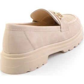 Resim Bambi Bej Kadın Loafer Ayakkabı K01536103737 Bej 