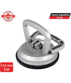 Resim Tomax Alüminyum Cam Vantuzu Tekli 