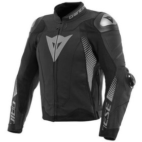 Resim Dainese Super Speed 4 Black Matt Charcoal Gray Korumalı Deri Mont 