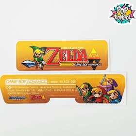 Resim Nintendo GameBoy Advance Arka Yapıştırma The Legend Of Zelda GBA Back Tag Sticker MODEL 09 