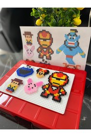 Resim Dr.Yontuç Ütüyle Isıyla Yapışan Boncuk Seti 7500 Ad. Ütü Ile 5mm Plastik Boncuk Büyük Kutulu Kodlama 