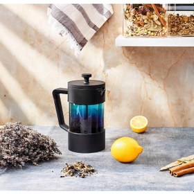 Resim Aryıldız Doppio Black 600ml French Press Şeffaf 
