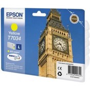 Resim Epson T7034 Yellow Sarı 800 Sayfa Mürekkep Kartuş T70344010 