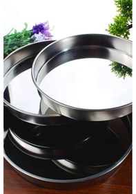 Resim 3'Lü Paslanmaz Çelik Fırın Tepsi Seti 