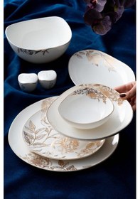 Resim Acar Blanca 6 Kişilik 29 Parça Porselen Yemek Takımı Beyaz 