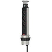 Resim Brennenstuhl Tower Power Serisi 2 X USB 2.0 2100 mAh Hızlı Şarj Özellikli 3 Soketli 2 Metre Fonksiyonel Masaüstü Priz 