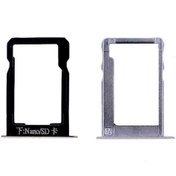 Resim Axya Huawei Uyumlu Mate 7 Sim Kart Ve Micro Sd Kapağı (Set)-Gri 