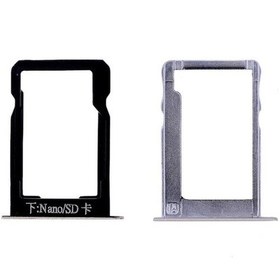 Resim Axya Huawei Uyumlu Mate 7 Sim Kart Ve Micro Sd Kapağı (Set)-Gri 
