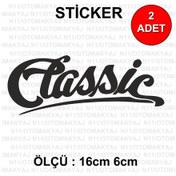 Resim Classic Yazı Text - Araba Kask Motosiklet Laptop Taplet Sticker 