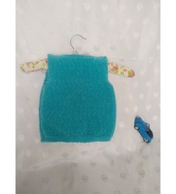 Resim MAMSHOP ERKEK BEBEK YELEK MAVİ KADİFE 