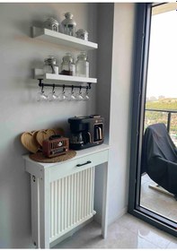 Resim Kahve Köşesi Takımı - Beyaz 70 X 30 X 92 