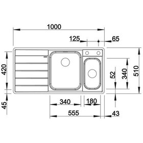 Resim Blanco Eviye 522104 Axis Iıı 6 S-If Paslanmaz Çelik 