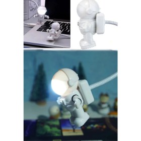 Resim Munico Astranot Gece Lambası Usbli Tatlı Notebook Kitap Okuma Esnek Spiral Hortumlu Lamba Işıklı 