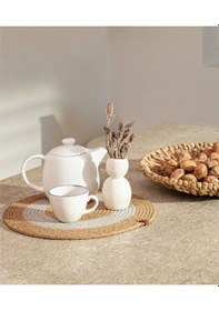 Resim Koza Home Cesta Amerikan Servis El Yapımı Pamuklu Natural Gri Jüt Örme Deko Gri - Hasır 