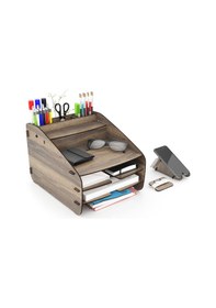 Resim Design Otto Fx Medium Modest 6 Renk Evrak Rafı Masaüstü Organizer Ceviz 