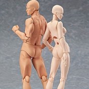 Resim 2 Parça PVC Sanat Figürleri Seti, Zarif BJD Vücutlu Kaslı ve İnce Kadın Koleksiyon Bebekler, Hızlı Teslimat - Anime Tutkunları İçin İdeal, Modeller Pozlama | Sanatsal Temsil | Detaylı Eklem Yapısı, Anime Figür 