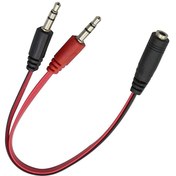 Resim 2 Erkek 1 Dişi 3.5mm Kulaklık Mikrofon Ayırıcı 