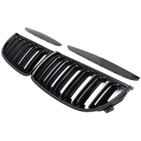 Resim Bmw E90 2005-2008 Çift Tırnak Ön Panjur Izgara Böbrek Seti Parlak 