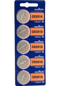 Resim Murata CR2016 3V Lityum Pil 5 x 2'li 