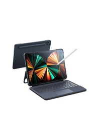 Resim Benks KB01 Apple Uyumlu iPad Pro 11 3. Nesil M1 2021 Kablosuz Klavyeli Kılıf Bluetooth Trackpad Keyboard - ZORE-216907 