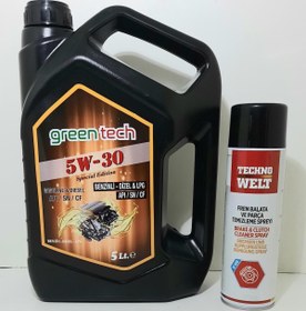 Resim greentech 5W-30 MOTOR YAĞI 5 LİTRE + BALATA SPREYİ 500 ML 