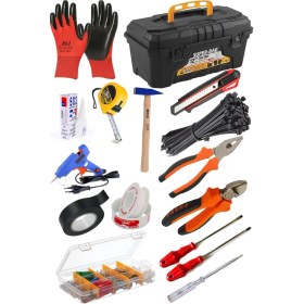 Resim Super-Bag 24 Çeşit 400 Parça İçi Dolu Alet Takım Çantası El Aleti Seti Pense + Yan Keski + Dübel Tornavida Set 