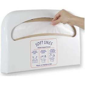 Resim Palex Klozet Kapak Örtüsü Dispenseri Şeffaf Mavi 