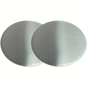 Resim 2 adet Kahve Filtresi, 5.1/5.3/5.8cm(2.01/2.09/2.28 inç) Espresso Puck Ekranı Yeniden Kullanılabilir Paslanmaz Çelik Barista Kahve Filtresi Örgü Plakası Espresso Filtresi, Kahve Aksesuarları 