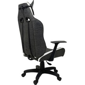 Resim RebelX Kumaş Kaplama Ergonomik Oyuncu Koltuğu Ayarlanabilir Oturak Yüksek Yoğunluklu Sünger 360° Döner 