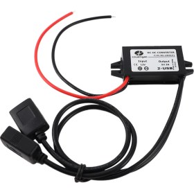 Resim Guangdong Spirit Szwengao 12V - 5V 3A 15W Dc - Dc Dönüştürücü Regülatör Modülü Çift USB Çıkışıaraba Tekne Motosikleti Için Adaptör(Yurt Dışından) 